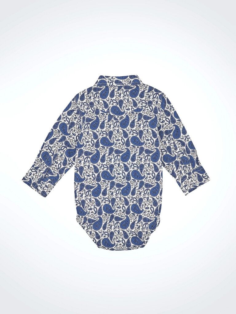 Wrangler Infant Boy's Long Sleeve Western Snap Bodysuit