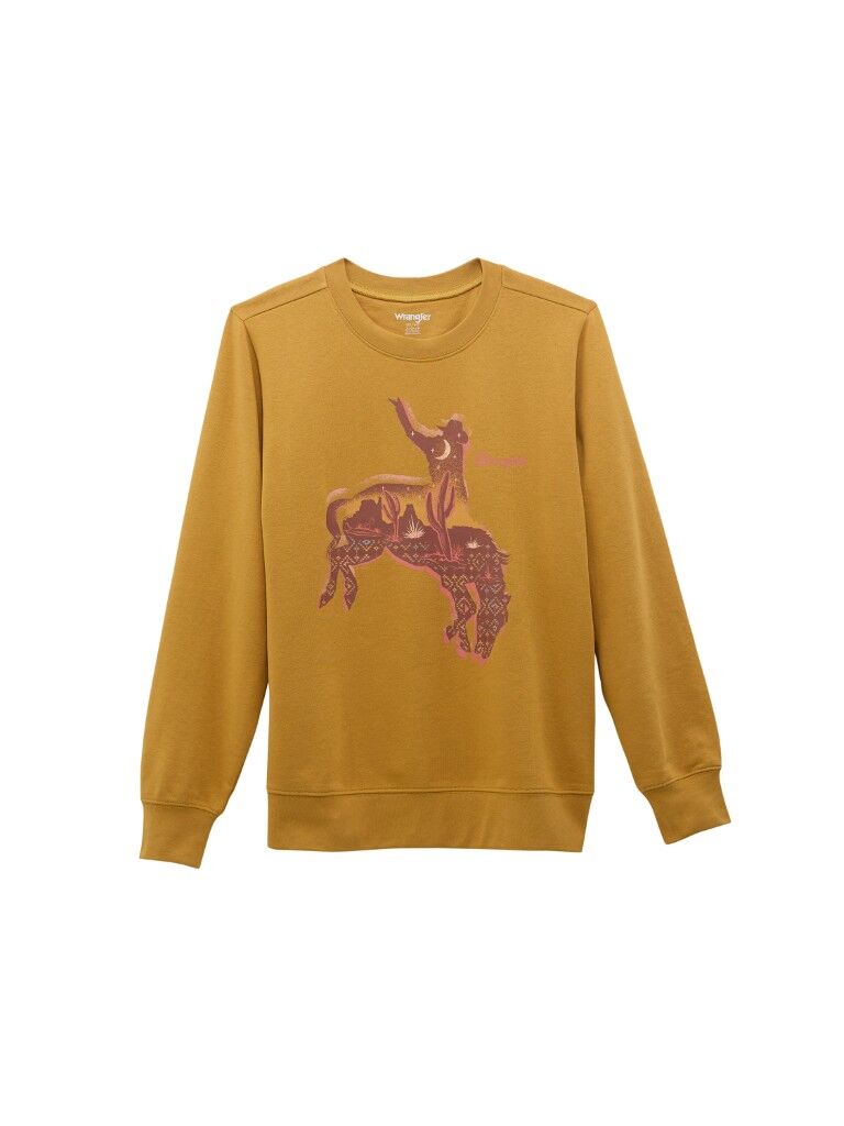 Wrangler Women's Graphic Crew Sweatshirt