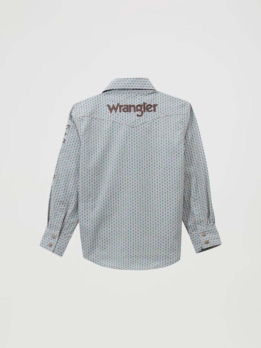 Wrangler Boy's Logo Long Sleeve Western Snap Shirt