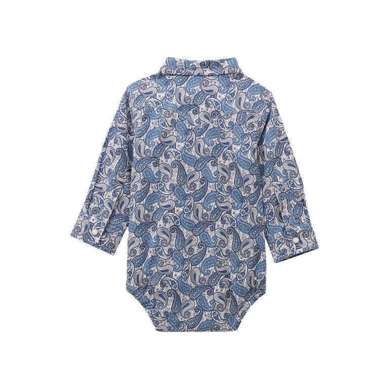 Wrangler Boy's Long Sleeve Western Snap Bodysuit