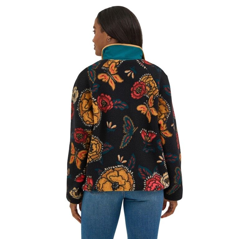 Wrangler Women's Retro Half Snap Sherpa Pullover