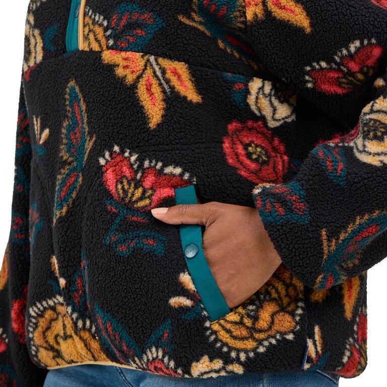 Wrangler Women's Retro Half Snap Sherpa Pullover