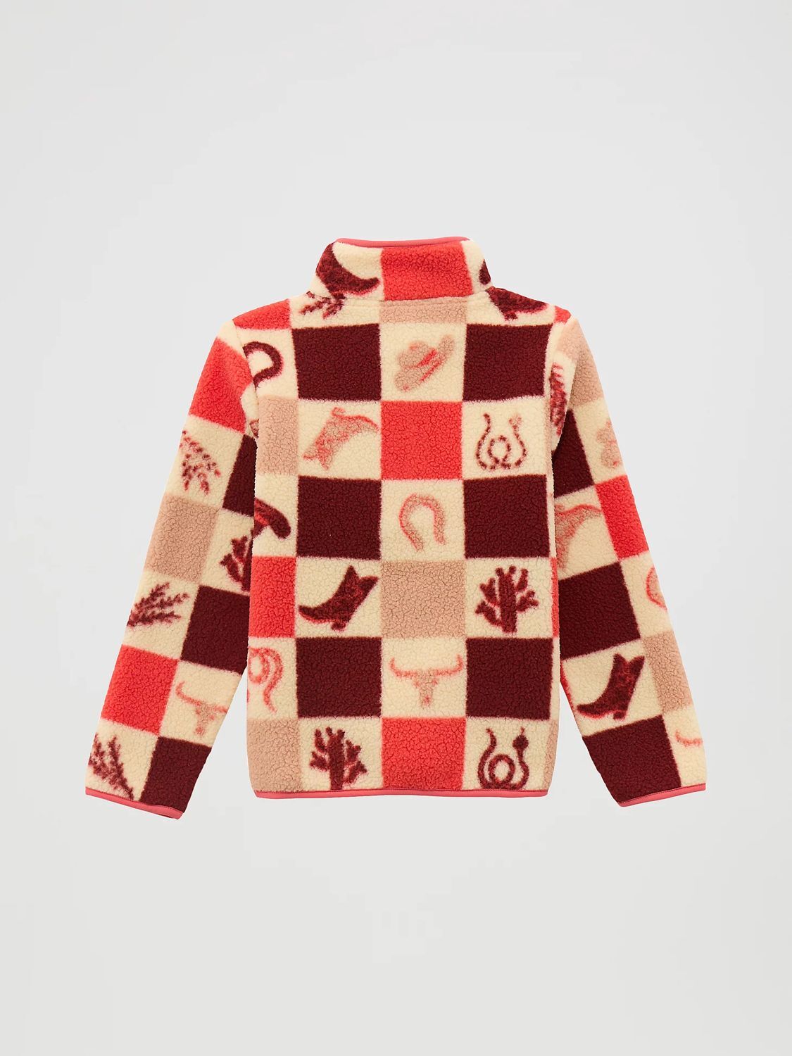 Wrangler Girl's Half-Snap Sherpa Pullover