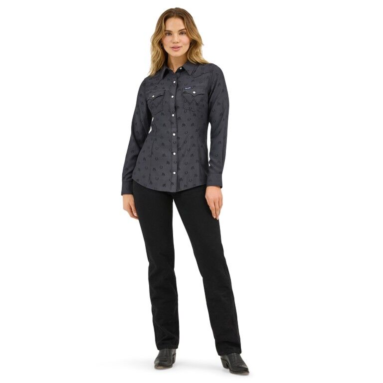 Wrangler Women's All Occasion Western Snap Shirt