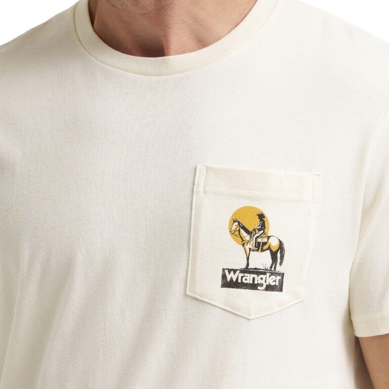 Wrangler Men's Regular Fit Graphic Short Sleeve Pocket T-Shirt