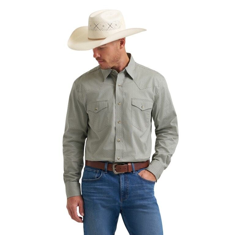 Wrangler Men's 20X Competition Advanced Comfort Classic Fit Long Sleeve Shirt