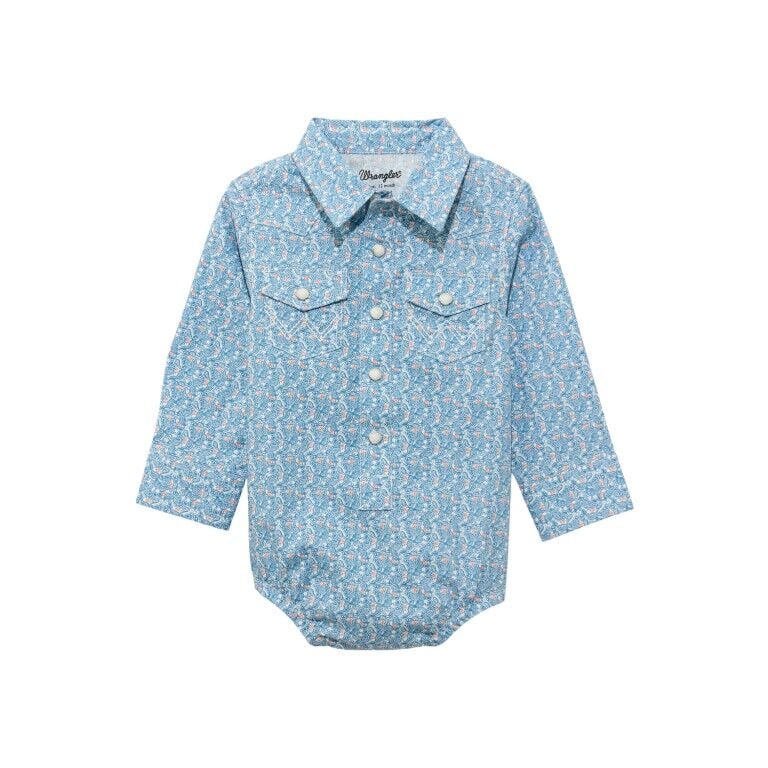 Wrangler Boy's Long Sleeve Bodysuit