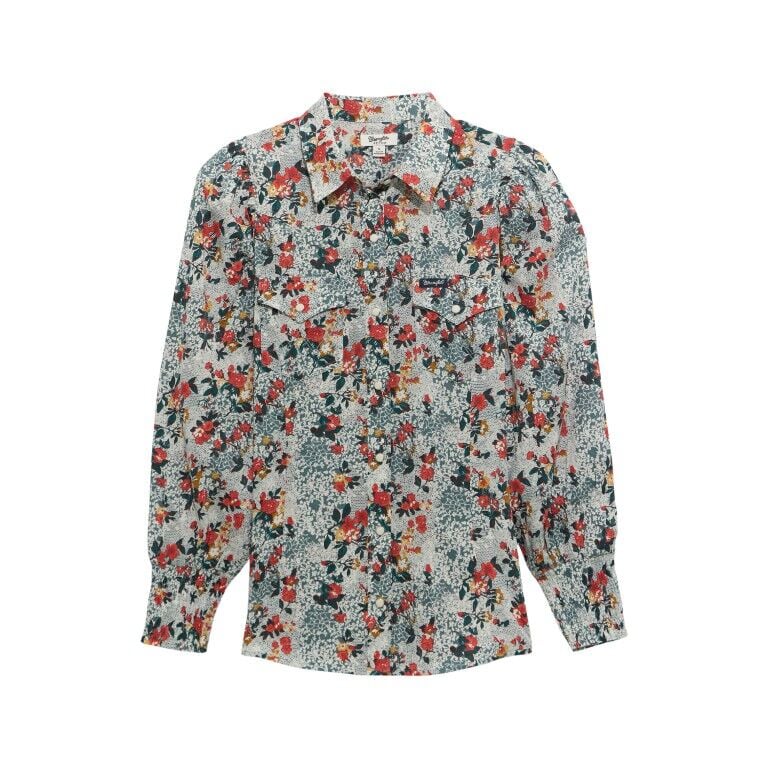 Wrangler Women's Retro Vintage Western Slim Blouse