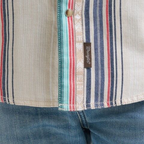 Wrangler Men's Retro Premium Modern Fit Long Sleeve Snap Shirt