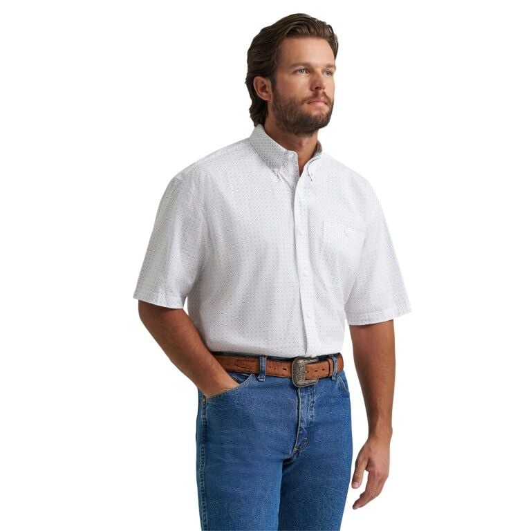 Wrangler Men's George Strait Collection One Pocket Long Sleeve Shirt