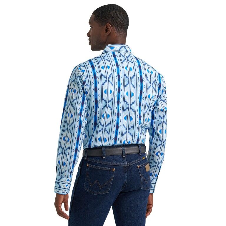 Wrangler Men's Classic Fit Long Sleeve Western Dress Shirt