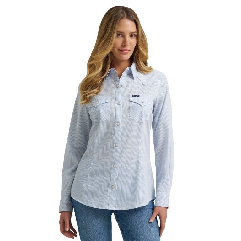 Wrangler Women's Retro Western Dress Snap Shirt