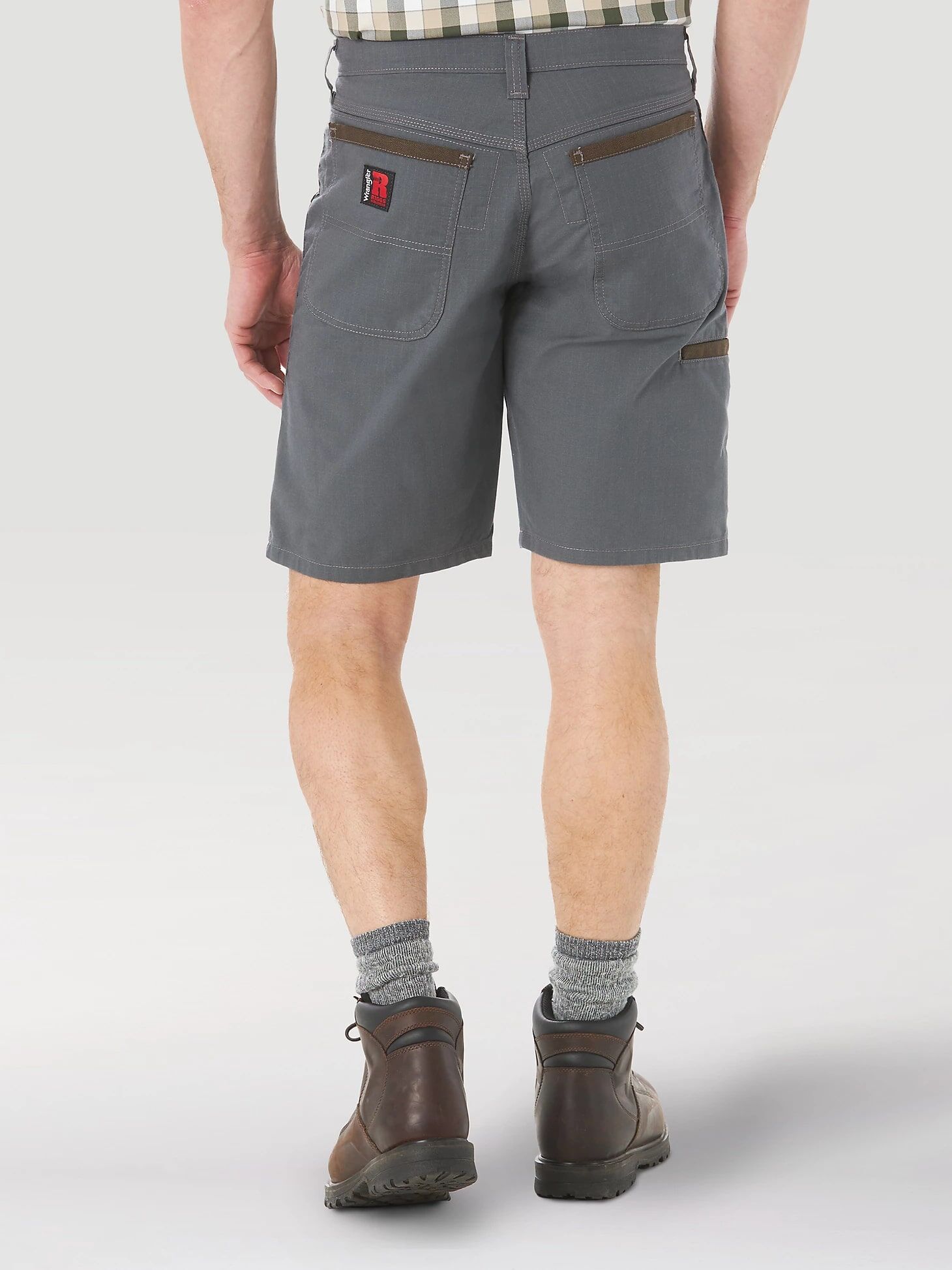 Wrangler Men's Riggs Workwear Regular Fit Work Short in Grey