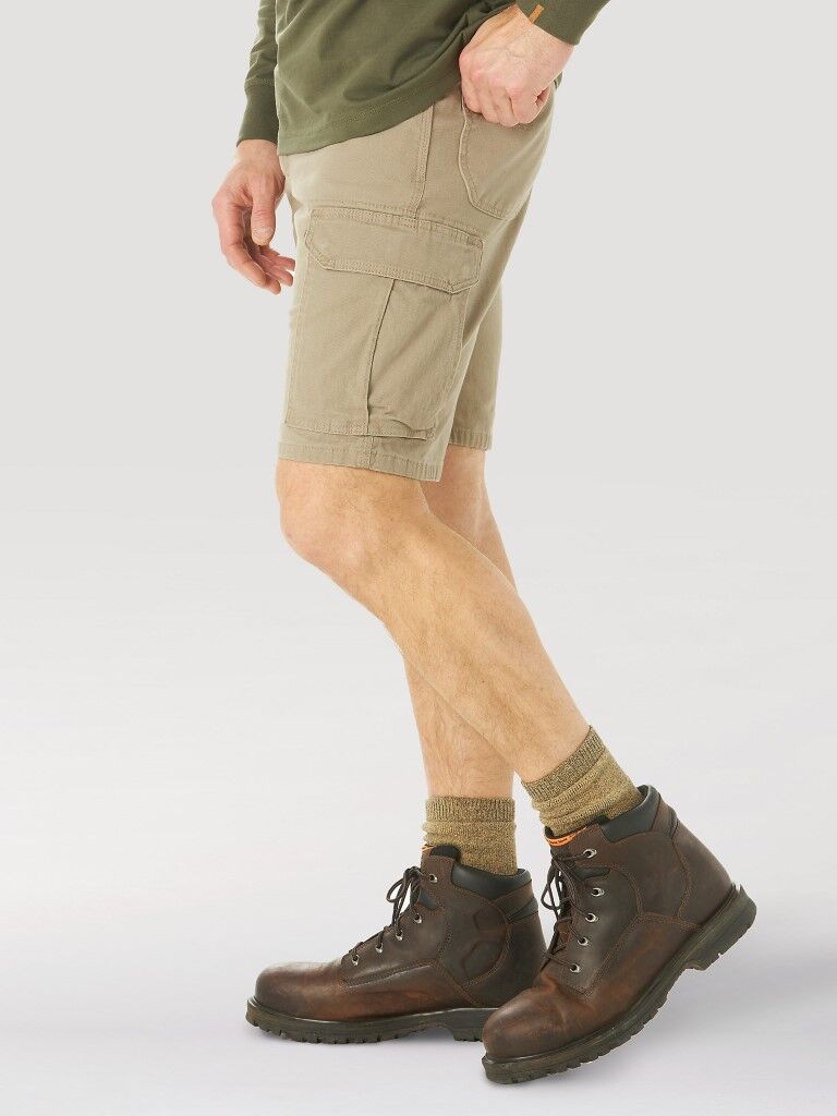 Wrangler Men's Riggs Workwear Stretch Ranger Cargo Short in Dark Khaki