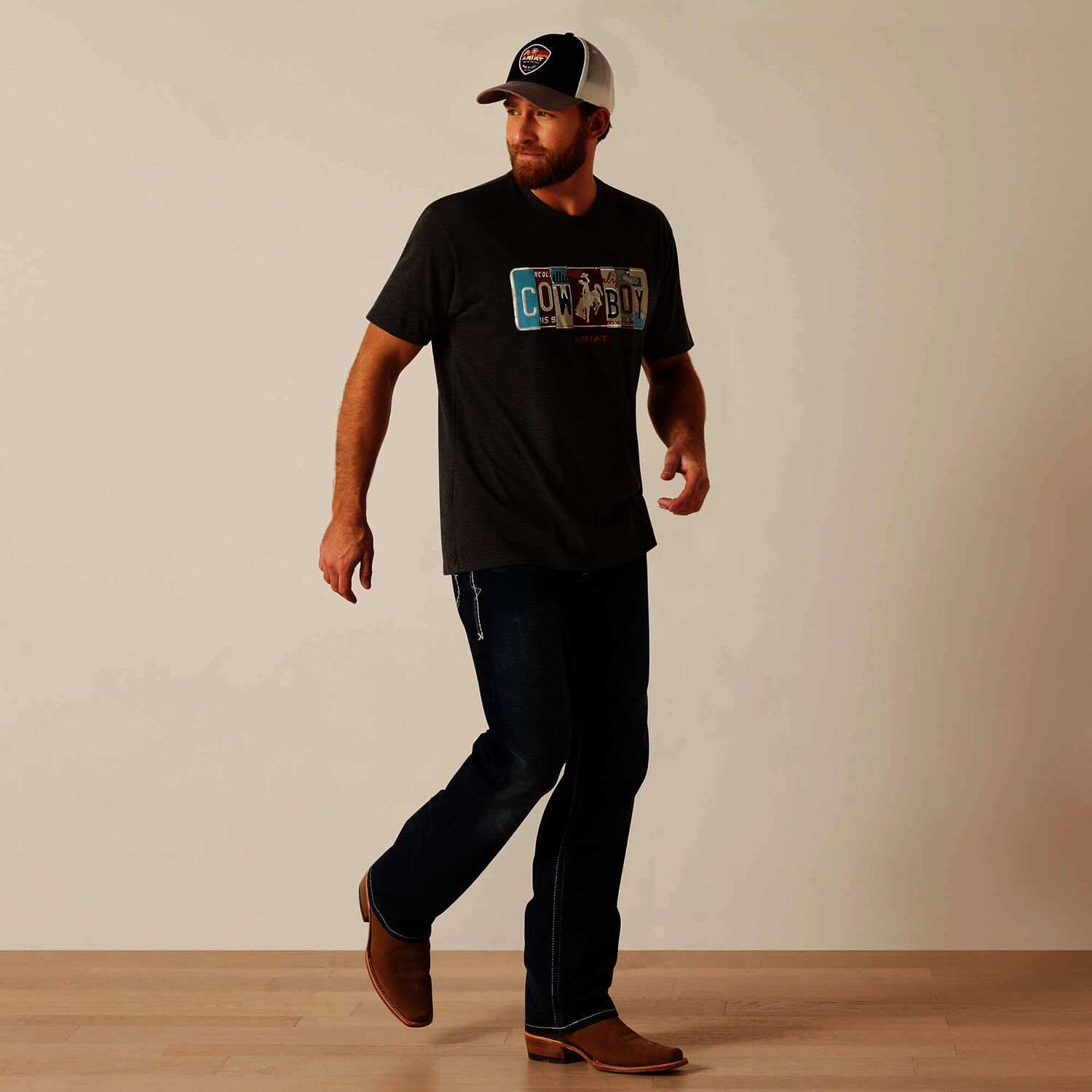 Ariat Men's License Plate Cowboy T-Shirt