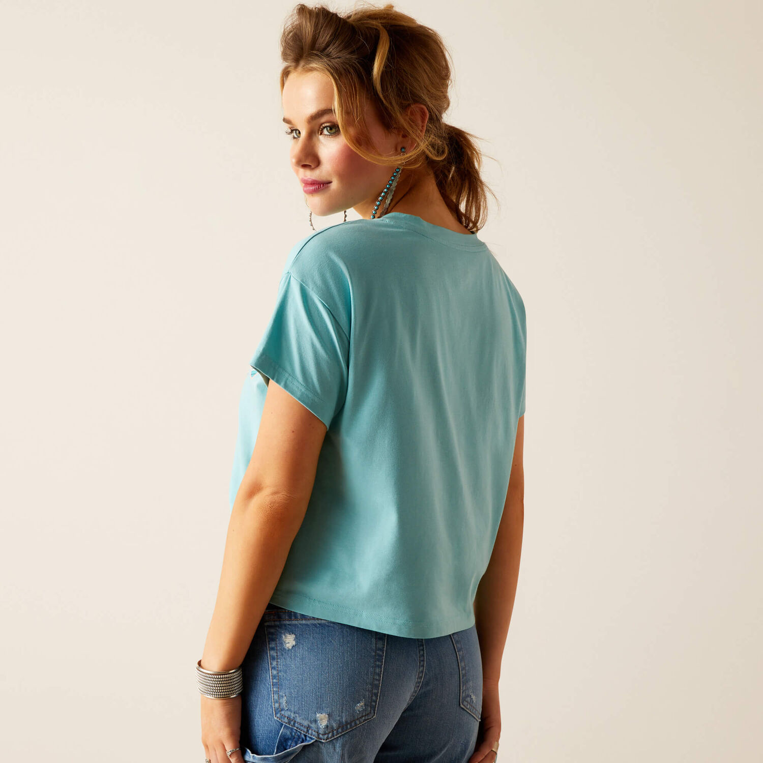 Ariat Women's Mills Short Sleeve T-Shirt in Marine Blue