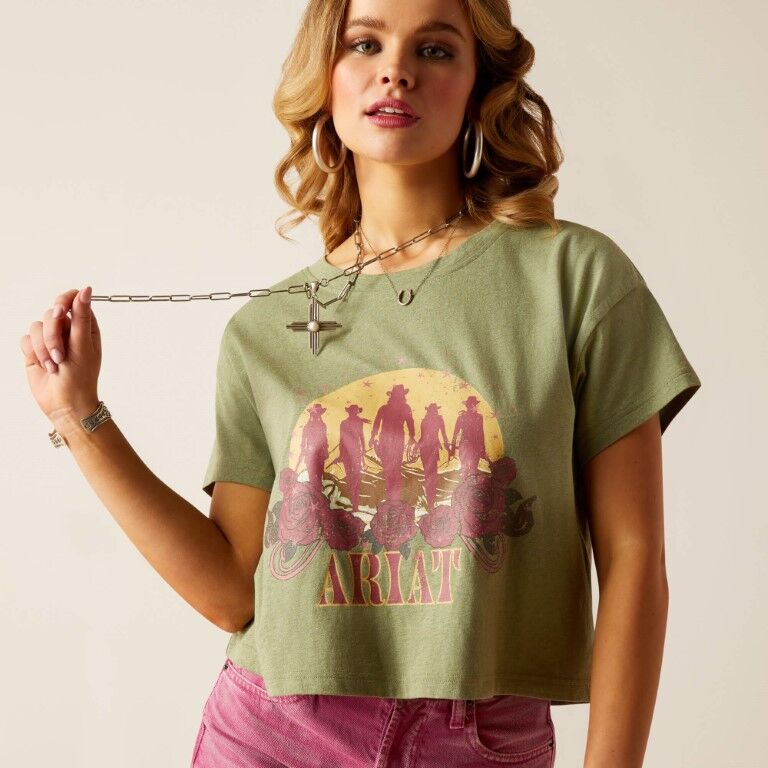 Ariat Women's Charlie Short Sleeve T-Shirt in Sage