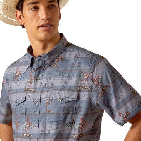 Ariat Men's VentTEK Western Fitted Shirt