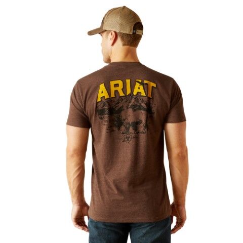 Ariat Men's Ariat Bison Sketch Shield T-Shirt