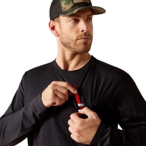 Ariat Men's Rebar Workman Chrome Skull T-Shirt