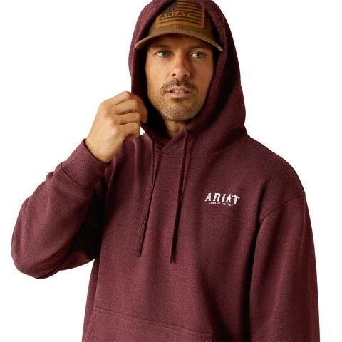 Ariat Men's Western Vertical Flag Hoodie
