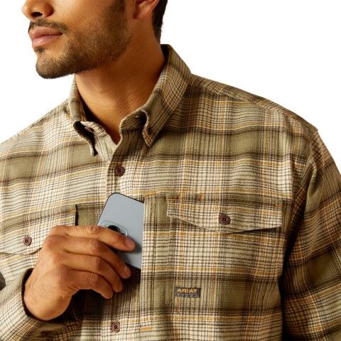 Ariat Men's Rebar Flannel DuraStretch Work Shirt