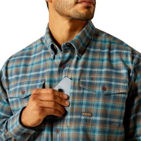 Ariat Men's Rebar Flannel Durastretch Work Shirt