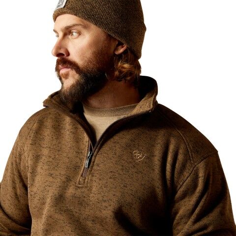 Ariat Men's Caldwell Logo 1/4 Zip Sweater