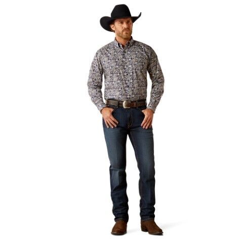 Ariat Men's Creighton Classic Fit Shirt in Brown