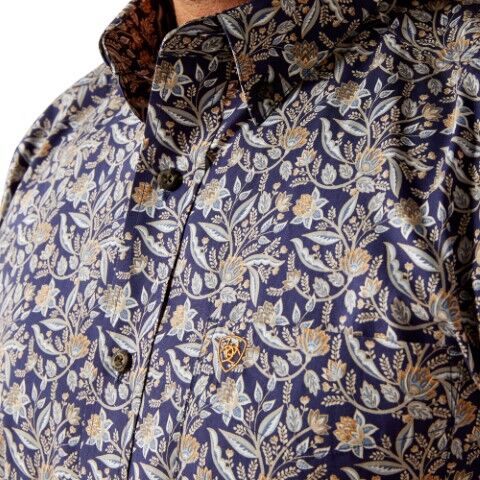 Ariat Men's Creighton Classic Fit Shirt in Brown