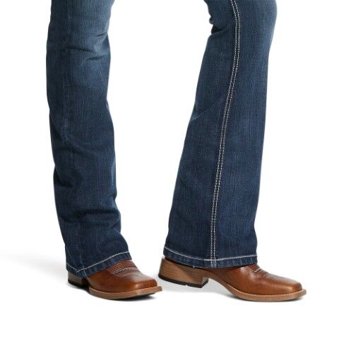 Ariat Women's R.E.A.L. Mid Rise Arrow Fit Stretch Shayla Bootcut Jean