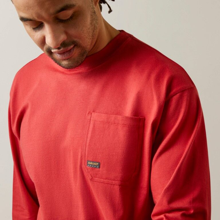 Ariat Men's Rebar Cotton Strong Stacking Dimes Long Sleeve T-Shirt