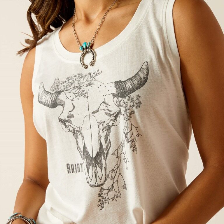 Ariat Women's Deadwood Tank in Cloud Dancer