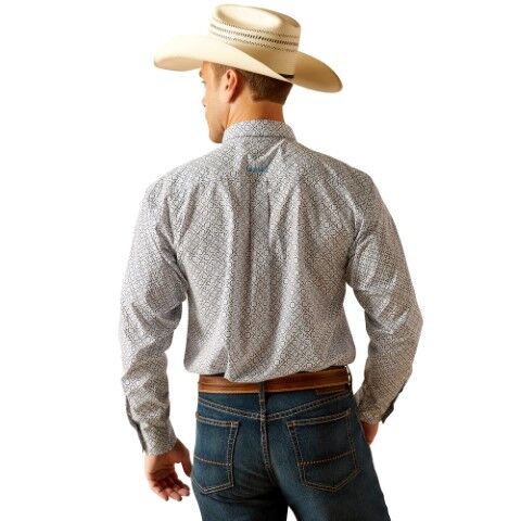 Ariat Men's Ronald Classic Fit Shirt in Blue