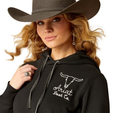 Ariat Women's Steer Stitch Hoodie in Black