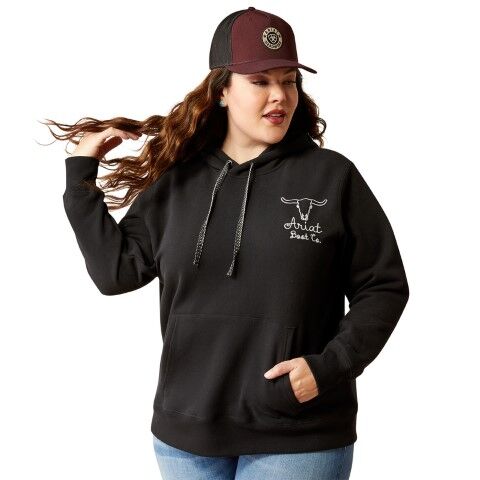 Ariat Women's Steer Stitch Hoodie in Black