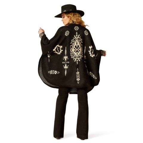 Ariat Women's Delta Poncho in Black