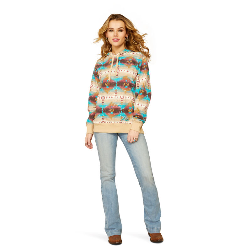 Ariat Women's Lunas Hoodie in Serrano Southwest Print