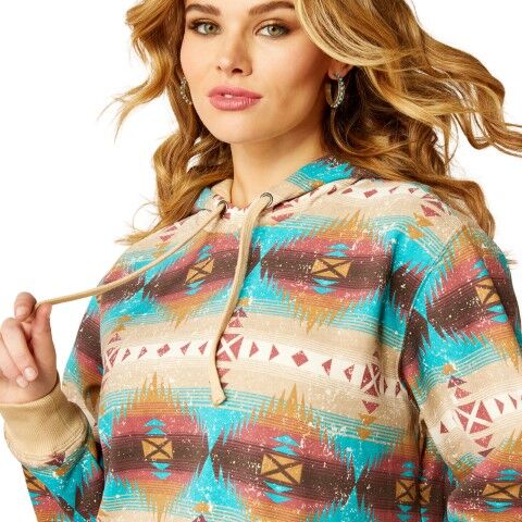 Ariat Women's Lunas Hoodie in Serrano Southwest Print