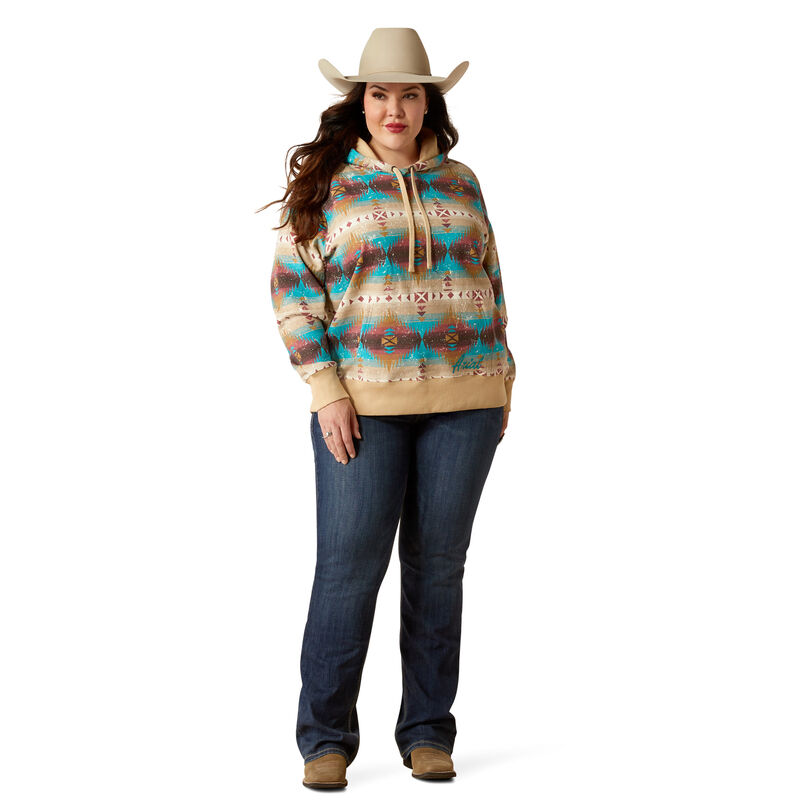 Ariat Women's Lunas Hoodie in Serrano Southwest Print