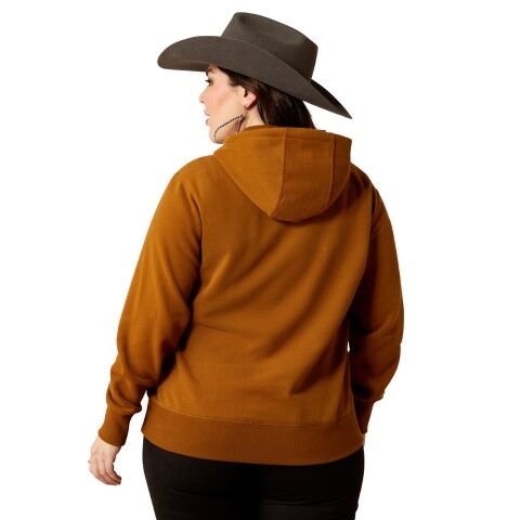 Ariat Women's Horizon Hoodie in Chestnut Horse