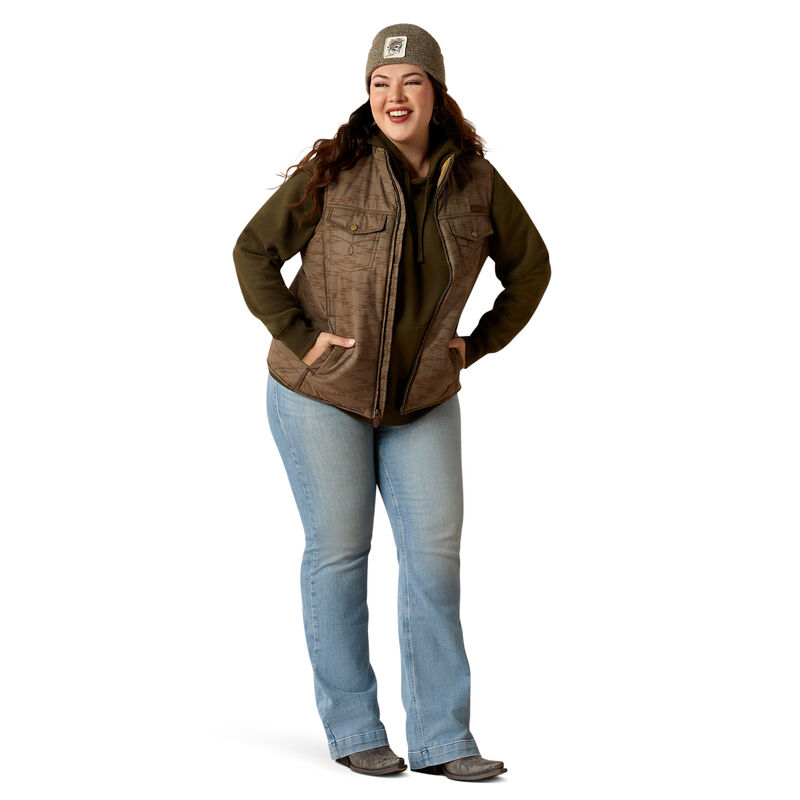 Ariat Women's Grizzly Quilted Vest in Banyan Bark