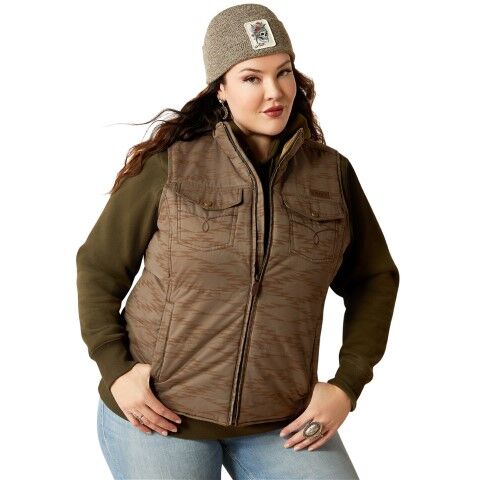 Ariat Women's Grizzly Quilted Vest in Banyan Bark