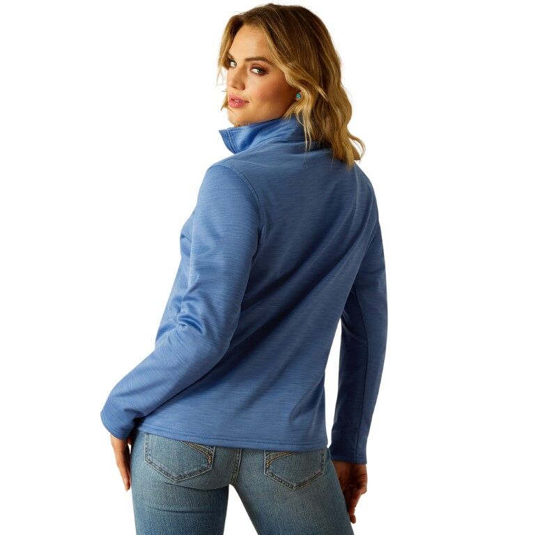 Ariat Women's Ariat Tek 1/2 Zip Sweatshirt in Soft Blue Heather