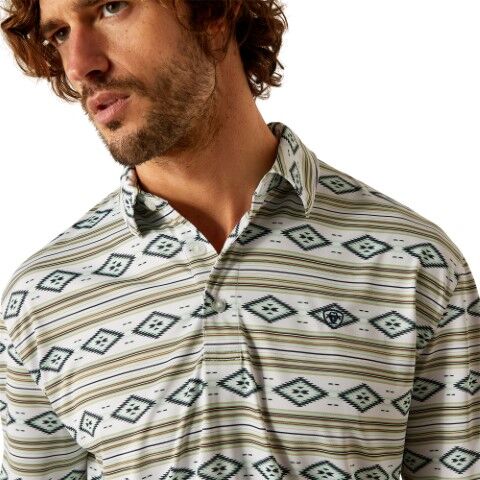 Ariat Men's All Over Print Polo