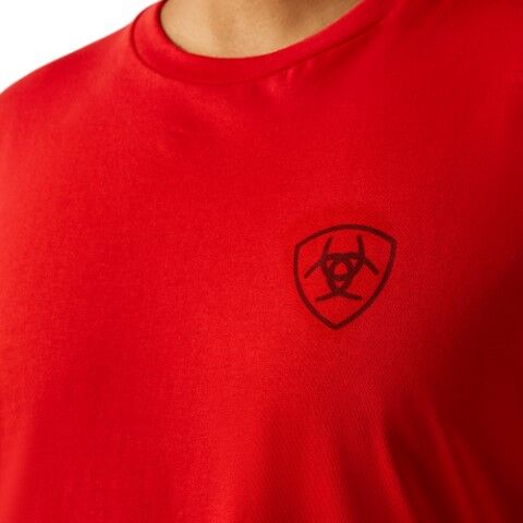 Ariat Men's Ariat Etched Buffalo LOTF Flag T-Shirt