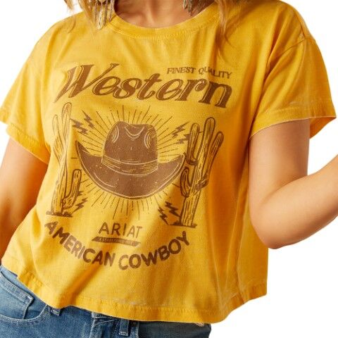 Ariat Women's Gold Rush T-Shirt in Mango Mojito