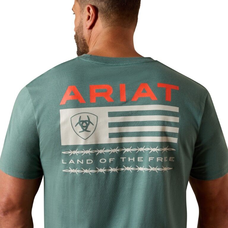 Ariat Men's Hidden Valley Flag Short Sleeve T-Shirt