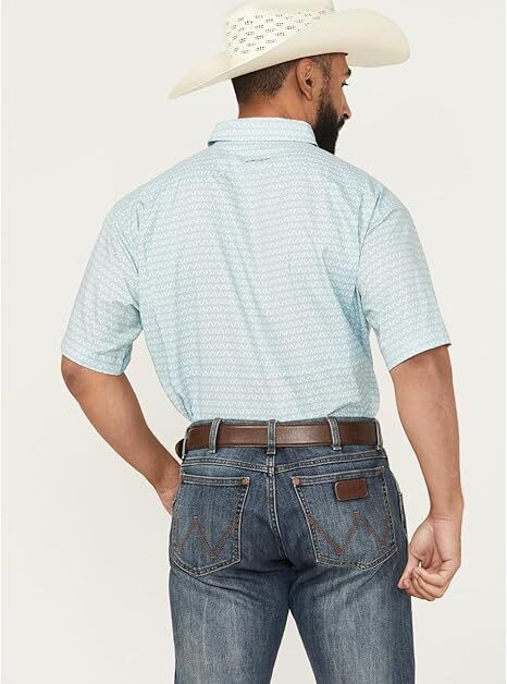 Ariat Men's VentTEK Outbound Classic Fit Shirt in Aqua