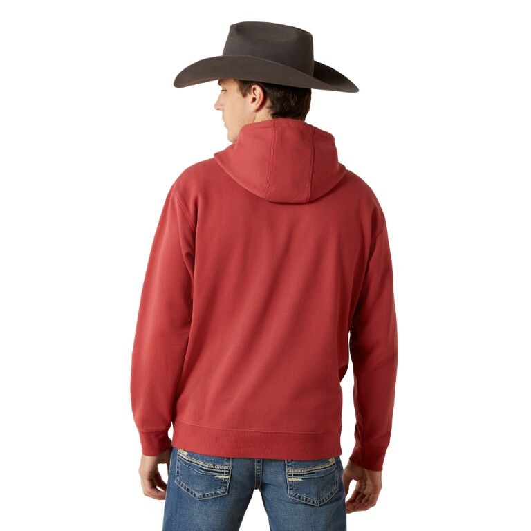 Ariat Men's Ariat Liquid Stamp Flag Hoodie